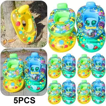 ПВХ плавательный круг гладкий цвет случайный унисекс для детей пляжная вечеринка (случайный)