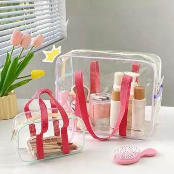 ПВХ прозрачная желейная сумка маленькая квадратная сумка прозрачная сумка через плечо конфетного цвета для женщин M4V2 transparent-S