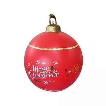 ПВХ Рождественский надувной мяч Креативный 60 см Большой Рождественский надувной мяч для дворового бассейна K