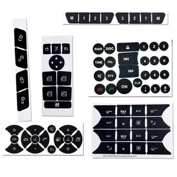 ПВХ салон автомобиля SwitchKnob кнопка ремонт наклейка наклейка для W204 S204 C204 R172 W218 W212 C207 A207 R231 W176 W246 X204