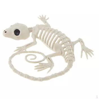 ПВХ скелет животного кости ужас Хэллоуин дом дом с привидениями Декор-Геккон
