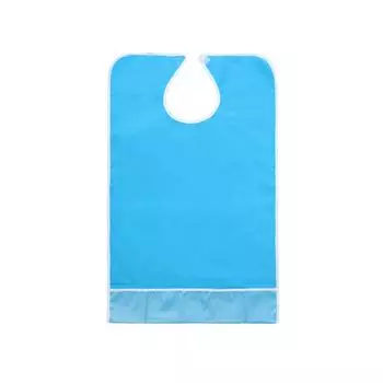 ПВХ водонепроницаемый, маслостойкий, не требующий стирки нагрудник для взрослых, нагрудник для столовой для пожилых пациентов L