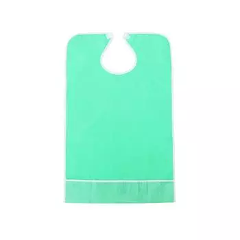 ПВХ водонепроницаемый, маслостойкий, не требующий стирки нагрудник для взрослых, нагрудник для столовой для пожилых пациентов L