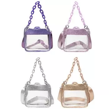 ПВХ желе сумки модные женские сумки кошелек прозрачный дизайн сумки на ремне сумки серебряный