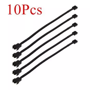PWM 4-Pin Fan Extension Cable with Black Sleeving (11 )
