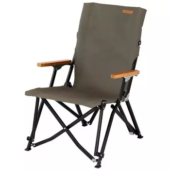 PYKES PEAK Уличный стул с высокой спинкой Кемпинговый стул Компактный складной Простой Легкий CH-04 [HIGH BACK/OLIVE] оливковый