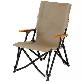 PYKES PEAK Уличный стул с высокой спинкой, складной, легкий, компактный, CH-04 [ВЫСОКАЯ СПИНКА/ПЕСОЧНЫЙ ХАКИ]