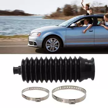 Пыльники, чехлы, чехлы для шестерен, аксессуары, зажимы, простой в установке комплект, силикон+металл, рулевая рейка, универсальная CHINA