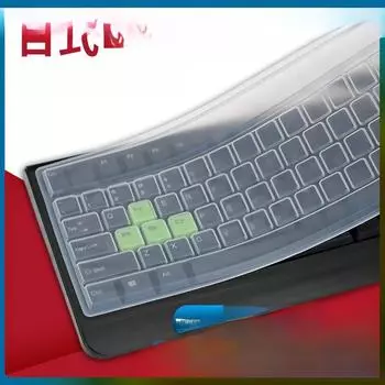 Пыле- и водонепроницаемый прозрачный силиконовый чехол для клавиатуры Notebook 12-14 inch flat film