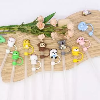 Пыленепроницаемая силиконовая заглушка для соломинки, многоразовая крышка для соломинок, креативная пылезащитная крышка для питья, стакан для воды Style 2