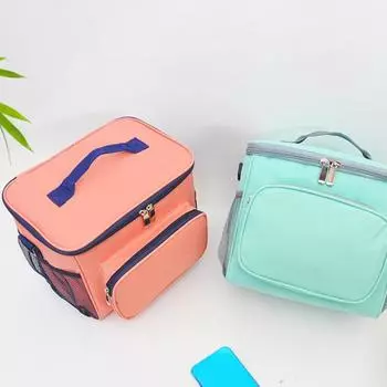 Пыленепроницаемая сумка-холодильник для еды с ручкой PEVA Пикник Пеший туризм термоизолированная сумка для ресторана