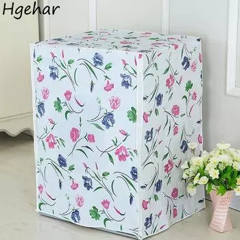 Пыленепроницаемые чехлы для стиральных машин, бытовые водонепроницаемые солнцезащитные чехлы для автоматических стиральных машин с барабаном, открывающиеся сверху, универсальные защитные чехлы 55x58x87cm