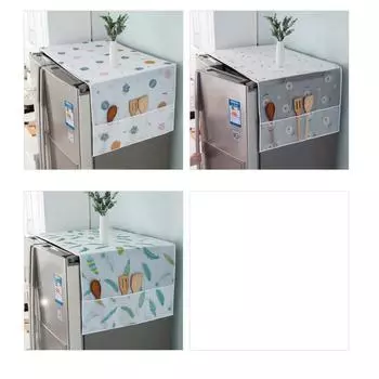 Пыленепроницаемый чехол для холодильника PEVA, водонепроницаемые верхние крышки для стиральной машины с 3 карманами Planet 54x130cm