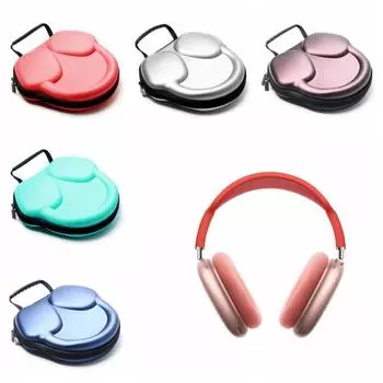 Пыленепроницаемый чехол для наушников Противоударная сумка для хранения наушников 3C Digital розовый