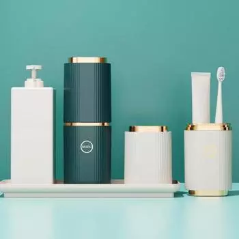 Пыленепроницаемый футляр для хранения зубных щеток с крышкой из АБС-пластика, удобный футляр для зубной щетки, аксессуары для ванной комнаты оранжевый