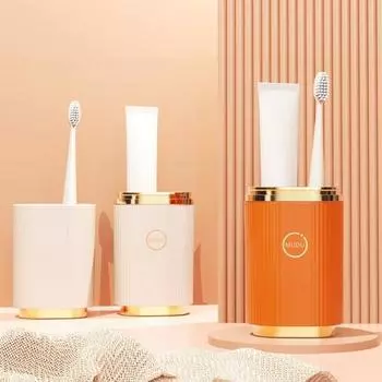 Пыленепроницаемый футляр для хранения зубных щеток с крышкой из АБС-пластика, удобный футляр для зубной щетки, аксессуары для ванной комнаты