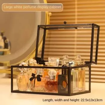 Пыленепроницаемый ящик для хранения духов, акриловый ящик для хранения косметики, водонепроницаемый органайзер для макияжа, держатель для духов, большая емкость
