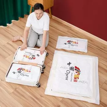 Пыленепроницаемый вакуумный мешок для хранения, удобный полиэтиленовый компрессионный вакуумный уплотнительный мешок для общежития S