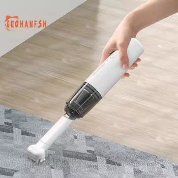 Пылесборник двойного назначения, низкий уровень шума, широко используемый аккумулятор, длительный срок службы батареи, сильное всасывание, портативный беспроводной автомобильный пылесос 50 Вт для удаления пыли для автомобиля