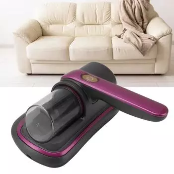 Пылесос для кровати, беспроводной ручной очиститель матрасов, УФ-машина для удаления клещей, машина для очистки подушек, простыней, диванов, плюшевых игрушек фиолетовый