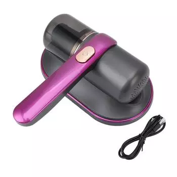 Пылесос для кровати фиолетовый ручной беспроводной высокоэффективный 2 скорости всасывания мощность матраса пылесос C