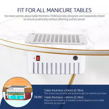 Пылесос для ногтей 13 Вт Электрический пылесос для ногтей для техников