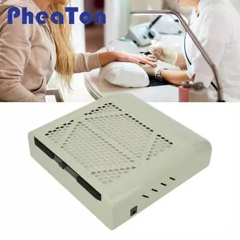 Пылесос для ногтей, 80 Вт, пылесос для маникюра, мощный электрический вентилятор с сетчатым фильтром US plug белый