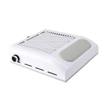 Пылесос для ногтей 80 Вт, высокая мощность всасывания, регулируемая скорость, пылесос для ногтей белый