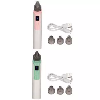 Пылесос для удаления черных точек, 4 всасывающие головки, 6 прочных механизмов, машина для очистки пор лица Pink