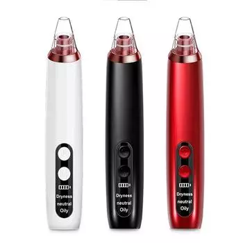 Пылесос для удаления черных точек, очиститель пор, чистка лица, всасывание черных точек, отшелушивающий инструмент для удаления прыщей и прыщей, уход за кожей красный