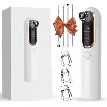 Пылесос для удаления черных точек, перезаряжаемый USB-очиститель пор, мощность всасывания 3, 4 режима