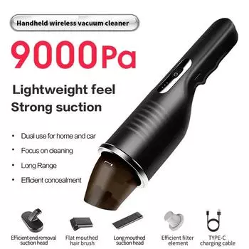 Пылесос для удаления клещей для домашних животных, небольшой ручной бытовой пылесос для всасывания волос, для чистки ковров в автомобиле белый