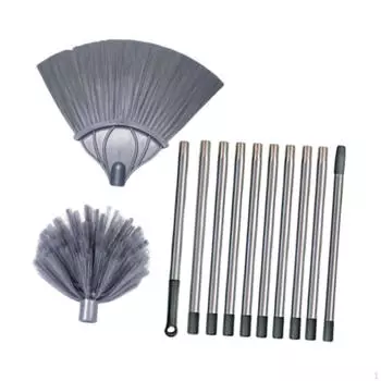 Пылесос для удаления паутины с удлинителем, потолочный вентилятор из нержавеющей стали, легко снимается, масштабируется With Box