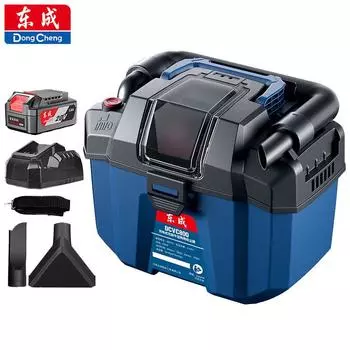 Пылесос Dongcheng, автомобильный, бесщеточный, DCVC800D, литиевая батарея 20 В, сухая и влажная уборка, двухцелевой, бытовой/автомобильный, красивый, для пола, поглотитель золы DCVC800D