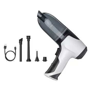 Пылесос Highs Power Upgraded 80W Влажный и сухой ручной автомобильный пылесос белый