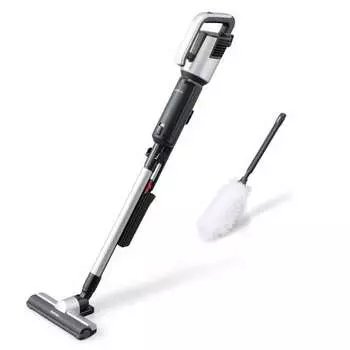 Пылесос IRIS OHYAMA с электростатической шваброй IRIS OHYAMA Ультратонкий легкий пылесос с палочками для уборки 2-х сторон Напольный для хранения New Life Silver IC-SBA6-S