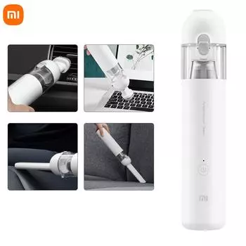 Пылесос Mi Mini с бесщеточным двигателем, удаление пыли в одно касание, длительный срок службы батареи
