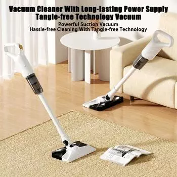 Пылесос Мощность всасывания 6 кПа Бесщеточный двигатель Эргономичный дизайн ручки Перезаряжаемый универсальный пылесос
