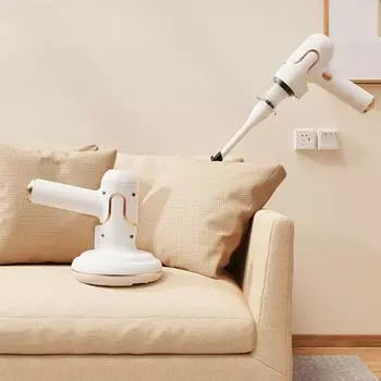 Пылесос от клещей Портативный беспроводной легкий ручной пылесос от пылевых клещей для дома, матраса, автомобиля, белый