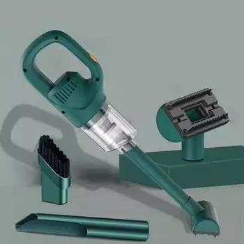 Пылесос с беспроводной зарядкой, портативный ручной бытовой пылесос, устанавливаемый на транспортном средстве, мощный всасывающий пылесос высокой мощности чёрный