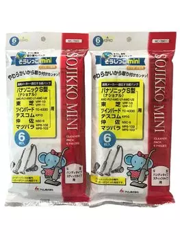 Пылесос с бумажной упаковкой для уборки Mini National Toshiba Twinbird Tescom Vertical Handy Stick Type 6 шт. x 2 шт. Набор из белого корпуса x 23 x см I M белый