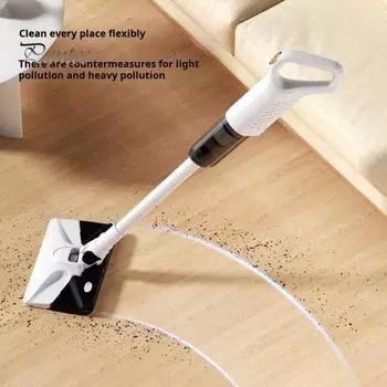 Пылесос с мощностью всасывания 6 кПа, бесщеточным двигателем, эргономичным дизайном ручки, перезаряжаемым универсальным пылесосом для удаления пыли белый