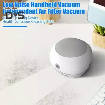Пылесос с мощным всасыванием, низким уровнем шума, перезаряжаемый, компактный, портативный пылесос, мини-настольная подметальная машина синий