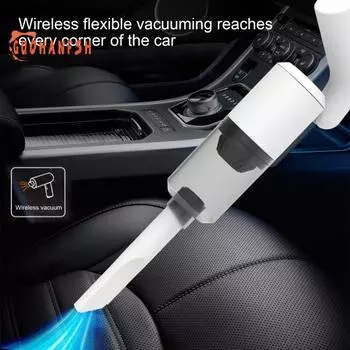 Пылесос с вращающейся ручкой, сильный всасывающий перезаряжаемый портативный беспроводной автомобильный пылесос, пылеочиститель