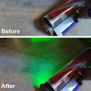 Пылесос, светильник для обнаружения пыли, домашняя собака, кошачья шерсть, микро-дисплей для пыли, светодиодная зеленая лампа, универсальная беспроводная вакуумная насадка, аксессуары A