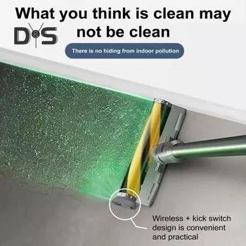 Пылесос, светильник для обнаружения пыли, домашняя собака, кошачья шерсть, микро-дисплей для пыли, светодиодная зеленая лампа, универсальная беспроводная вакуумная насадка, аксессуары A