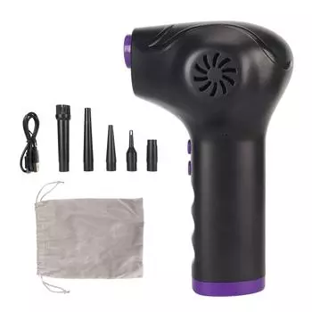 Пылесос сжатого воздуха, мощный, 48000 об/мин, 2 скорости, перезаряжаемый, беспроводной очиститель клавиатуры