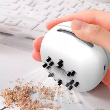 Пылесос Yousheng с мощным всасыванием, низким уровнем шума, перезаряжаемый, компактный, портативный, мини-настольный, подметальная машина зелёный