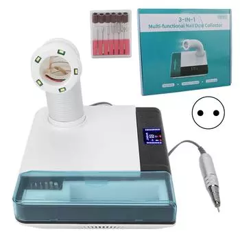 Пылеуловитель Маникюрная Пыль Лабораторное Оборудование Светодиодный Светильник Стоматологический Пылесос Для Пыли Для Ногтей EU Plug