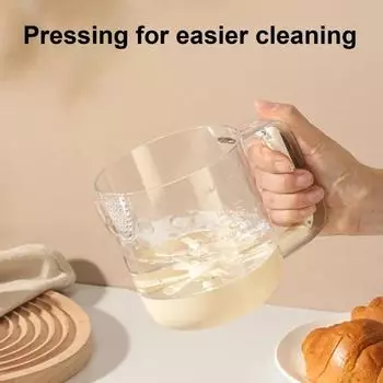 Пылезащитная чашка для смешивания, венчик для ручного смешивания жидкостей, бутылка для заправки винегретом бежевый